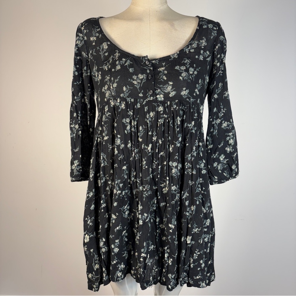 Denim & Supply RL Floral Babydoll Y2K Empire Waist Cottage Mini Dress S